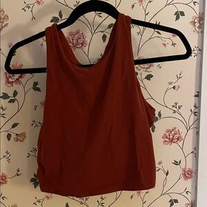 Athleta Women's Brick Red Tank Top Sports Bra